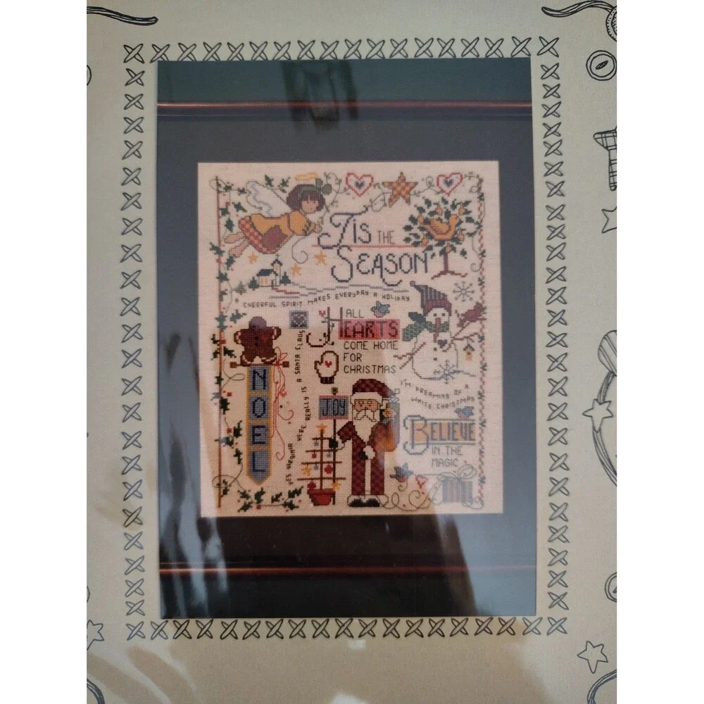 Imaginating 1226 Christmas Sampler Cross Stitch Pattern Diane Arthurs VTG Chart